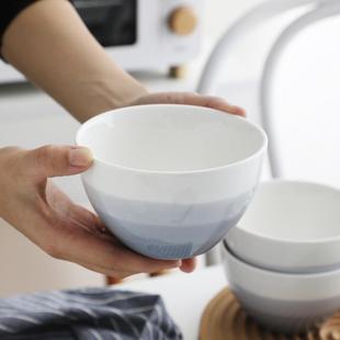 装 套陶瓷碗装 4个家用吃饭碗创意米汤饭碗碗燕麦早餐碗小碗HYuseqr