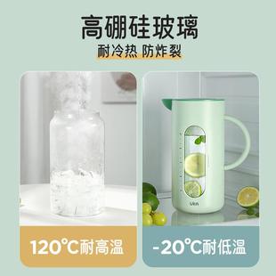 凉水壶简约防摔便携壶 烫水壶家用耐高温玻璃防Jug大水容量冷夏季