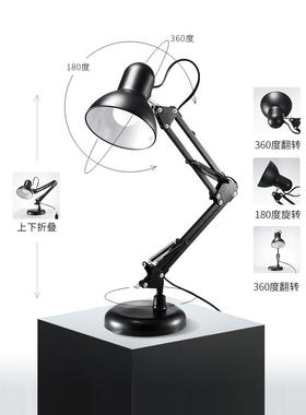 长臂床台灯复古可F7TH6877换灯泡室办作公室工卧头高亮度学生护眼