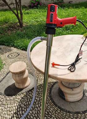 油抽子220V电动抽油泵牧YLB桶格D69/720W调速油泵柴油手提式油泵