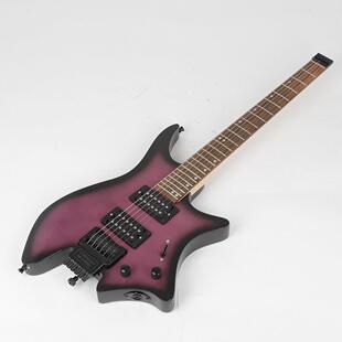 双拾音器多无头电吉他TB0077-1种曲风自带a锁弦模式guitr配音奏响
