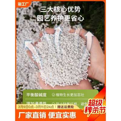 珍珠岩蛭石大颗粒养花通用营养土多肉兰种植育苗膨胀保温硬质植料