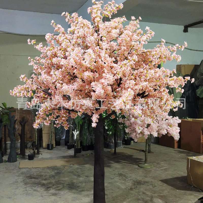 出口2.5米仿真海棠树假树大型植物酒店商场婚礼道具景观树
