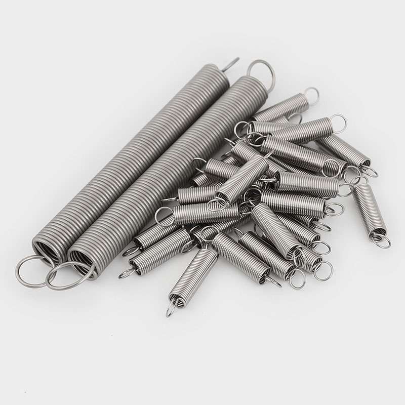 304不锈钢小拉簧拉力弹簧带钩拉伸弹簧线径0.3/0.5/0.6/0.8mm