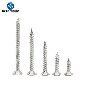 高强度加硬十字沉头家具螺钉 M4平头自攻螺丝钉不锈钢自攻螺丝