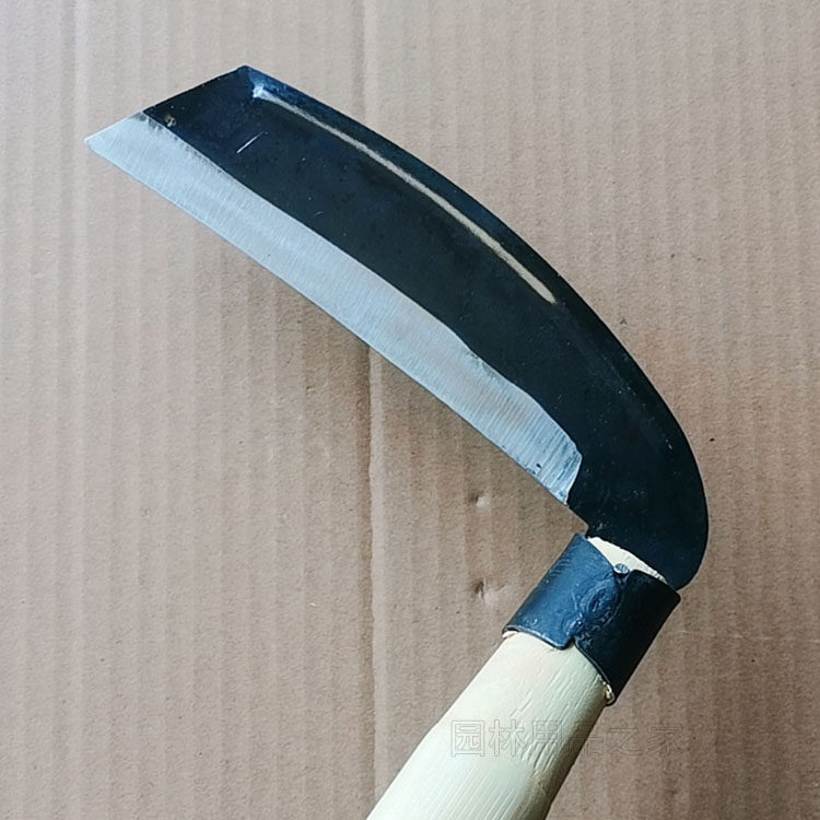 镰刀农用收割秸秆割草户外高粱玉米秸秆芦苇复合钢镰刀农具