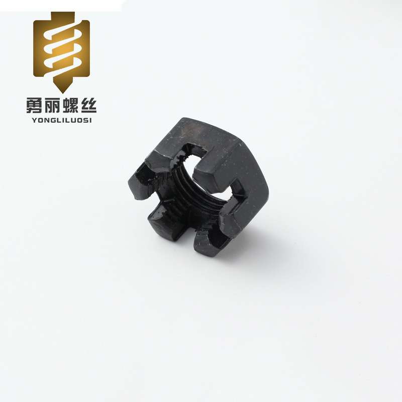 细牙开槽螺母 开槽型螺母 公制开花螺母 M6M8M10M12M14M16M18M20