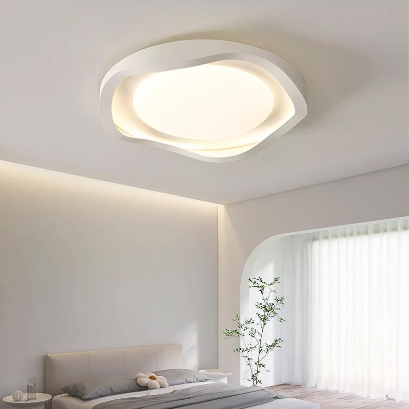 卧室灯吸顶灯2024新款全光谱房间灯现代简约奶油风护眼书房主卧灯