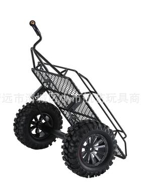 1/10攀爬车配件 金属小拖车后斗SCX10三代90046 TRX4 D90 CC01
