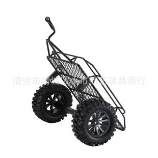 1/10攀爬车配件 金属小拖车后斗SCX10三代90046 TRX4 D90 CC01