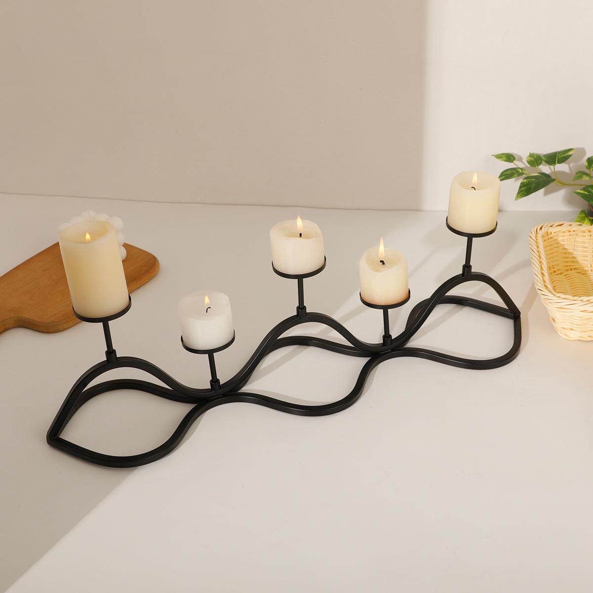 跨境新款黑色复古烛台复古金属圣诞万圣节装饰道具铁艺婚庆摆件,电子元器件市场,集成电路（IC）,淘宝优惠券,粉丝福利购,淘宝优惠卷