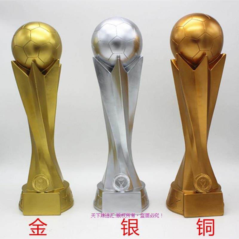 亚马逊外贸创意树脂材质奖杯足球颁奖比赛荣誉奖杯工艺品奖杯摆件