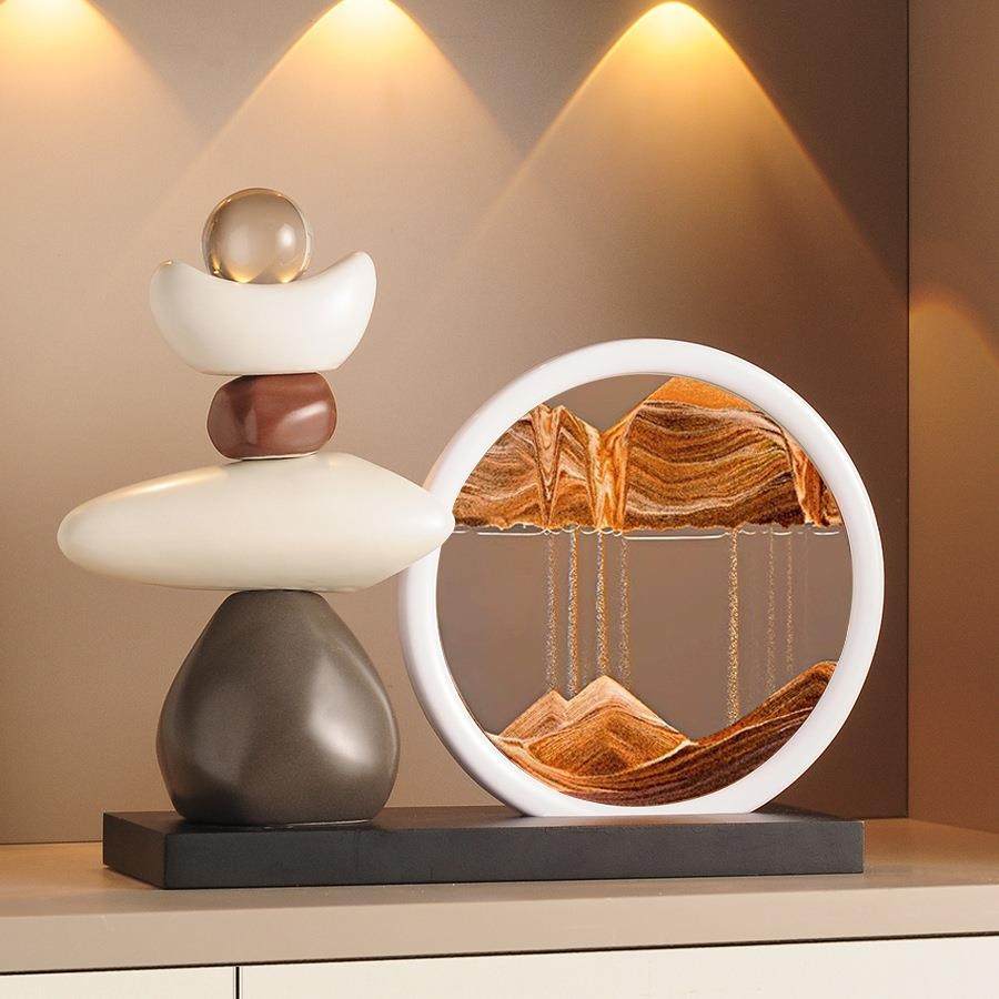 流沙画摆件客厅电视柜酒柜玄关轻奢办公室轻奢装饰品