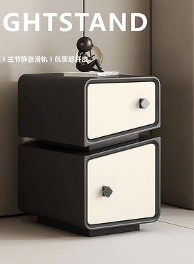 速发床头柜高级感轻奢实木小型免卧装安室家用简约2024床款储物新