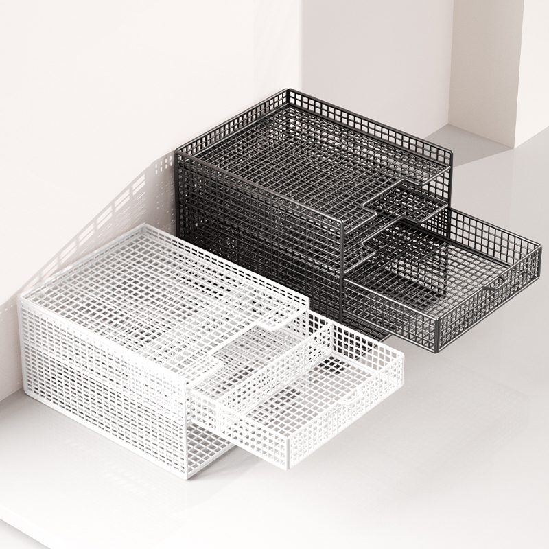 速发纳公桌文件收纳架置物架夹学生书桌桌面书架收纳神器档案资料