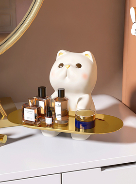 速发饰爱猫玄关收纳摆件入户鞋柜居门客厅家居装可品乔迁新进礼品