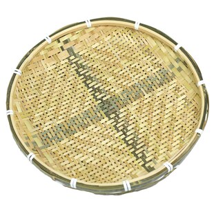 速发竹筛子竹餐特色手工竹编托子果盘盘厅农家乐餐盘串串篮盘篮子