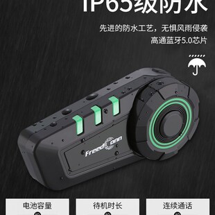 速发后翼KY摩托车头盔头灰内置无线前路行同车骑座装备