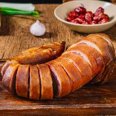 柴火烟熏农家腊肉重庆城口特产腊猪前腿整只装 城口锦缘 腊猪脚