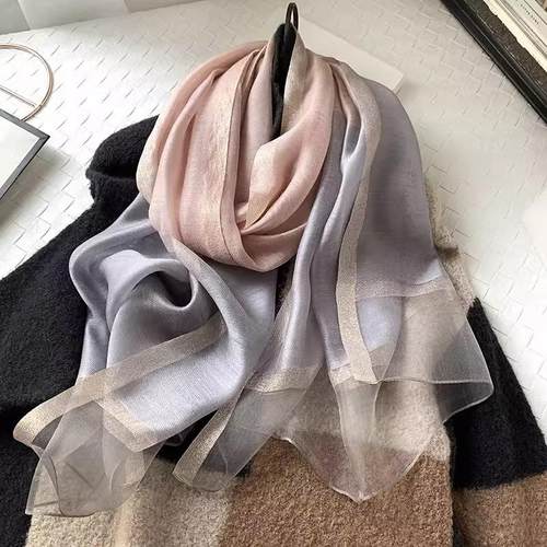 女士丝巾冬季真丝围巾