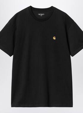 Carhartt WIP 卡哈特 男士 SS26 T恤 S/S CHASE 黑色官网直邮进口