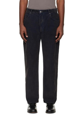 Studio Nicholson 男士 长裤 海军蓝 Woodstock Corduroy