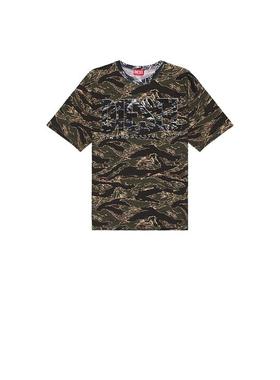 Diesel 男士 FW25 T恤 绿色 T-Boxt-T22 T 恤