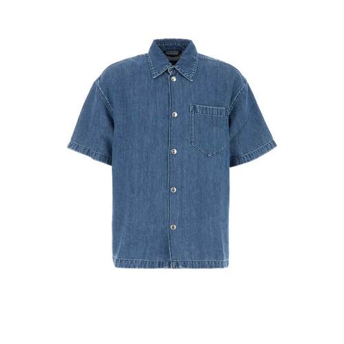 7 For All Mankind 赛文·弗奥曼德 男士 衬衫 Cloudbreak 牛仔