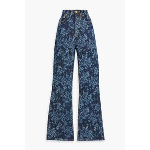 Ganni 女士 FW24 牛仔长裤 Lazer 微喇开衩 Iry 牛仔裤