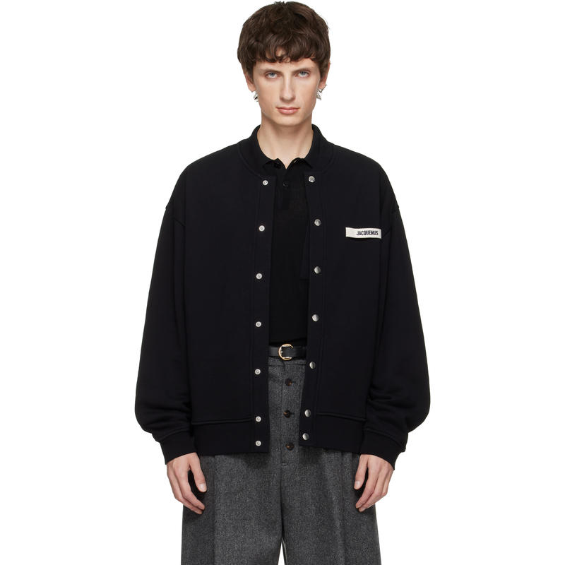 Jacquemus 男士 开衫 黑色 The Gros Grain 开衫