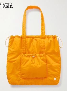 【秋季新品】Folk 男款Wadded Logo-Appliquéd 贝壳形状手提包