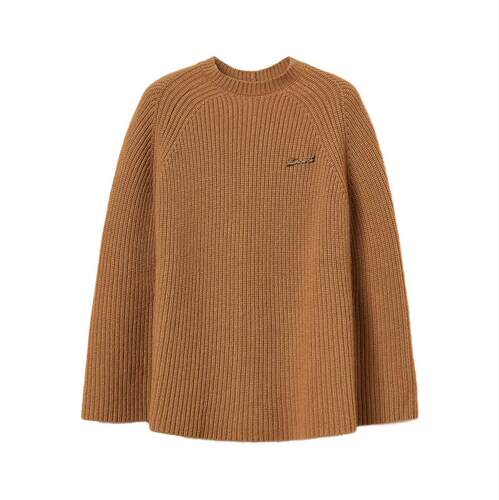 TWINSET 女士 FW25 上衣 罗纹珠宝精饰披肩