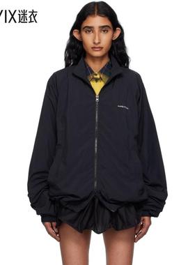 Pushbutton 女款黑色 Logo Printed Windbreaker 夹克 迷衣时尚