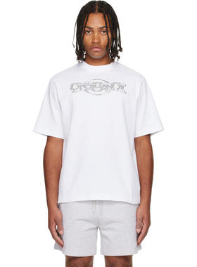 Casablanca 男士 T恤 白色 Chrome Oversized T 恤