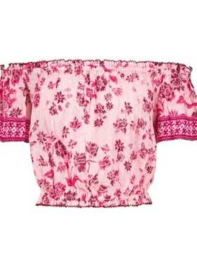 Poupette St Barth 女士 上衣 Camilla 花朵露肩衫