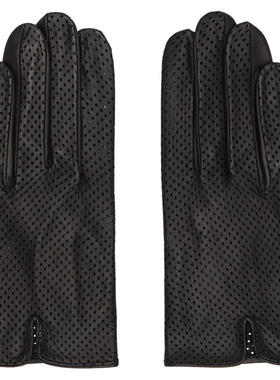 Handsome Stockholm 男士 手套 黑色 Statement Perforated 手套
