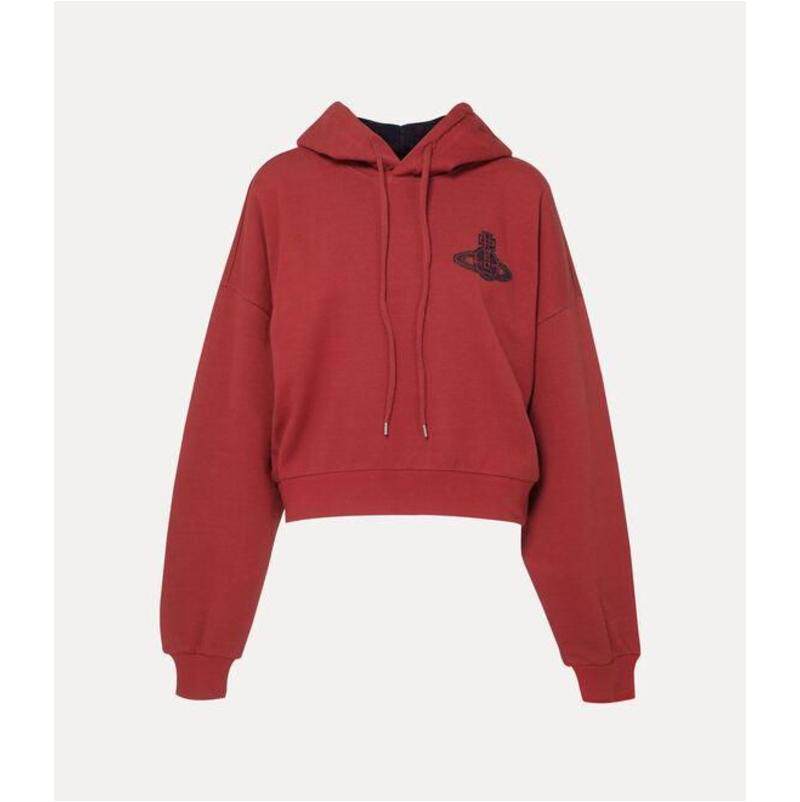 Vivienne Westwood 西太后 女士 卫衣 红色 Cropped Box 连帽衫