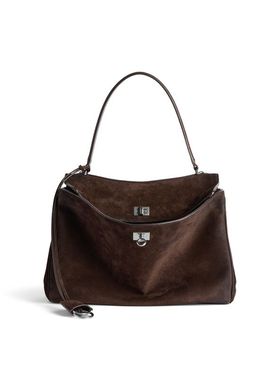 Balenciaga 女士 FW25 托特包 Rodeo 女士中号浅浓啡色手袋