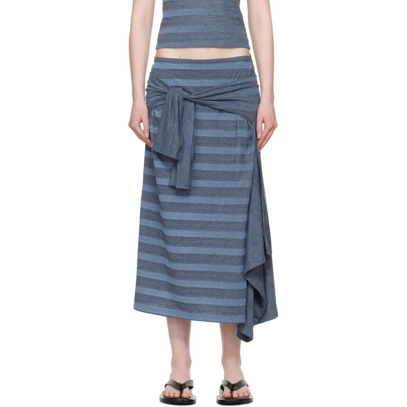 Our Legacy 女士 中长裙 蓝色 Sash 半身裙