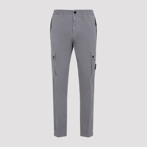 Stone Island 石头岛 男士 FW26 长裤 灰色棉质裤子