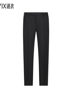 【春夏新品】PT 'Dieci' Loops and Plaque 黑色连腰带徽标后棉混