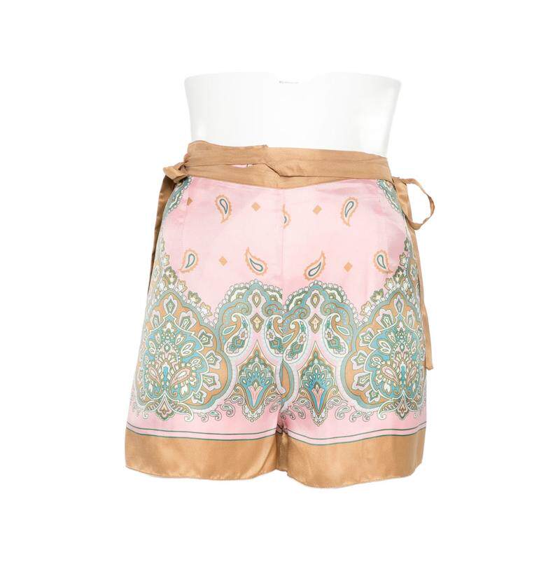 Pinko 品高 女士 SS26 长裤 ROSA 多色佩斯利印花裤子