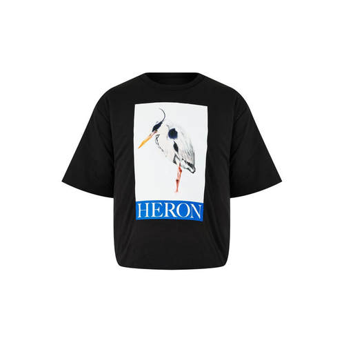 Heron Preston 男士 FW25 T恤 HERON 小鸟印花徽标带里衬