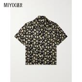 男款 迷衣时尚 Paper Camp Bode 印花缎面衬衫 Hat Collar