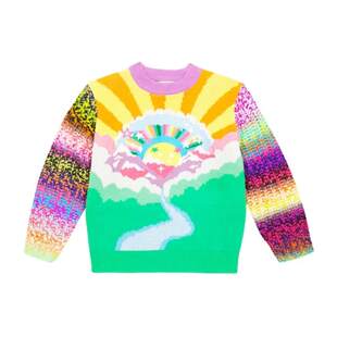 Stella Mccartney 斯特拉·麦卡特尼 女童 毛衣 花纹条纹针织童装