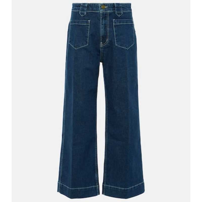 Tom Ford 女士 牛仔长裤 宽松短款直筒牛仔裤