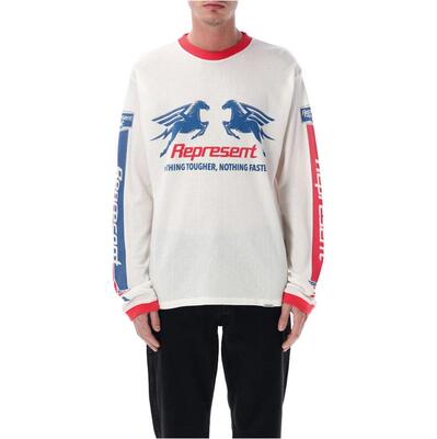 Represent 男士 SS26 T恤 Pegasus 网眼长袖
