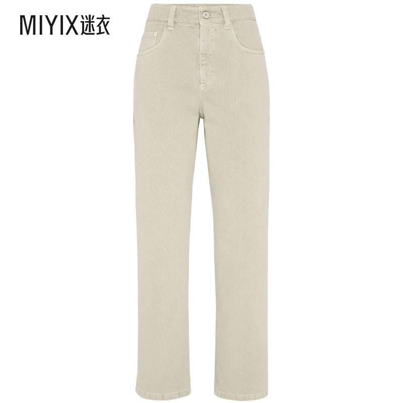 【春夏新品】Brunello Cucinelli 女款复古风五袋牛仔裤 迷衣时尚