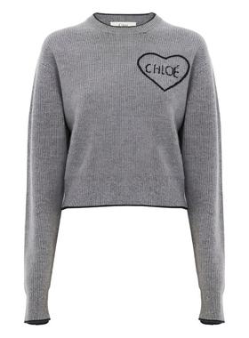 Chloé 女士 SS26 毛衣 Chloè 灰色毛线衫