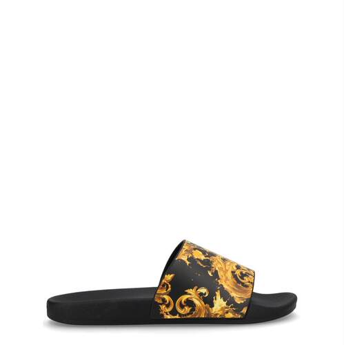 Versace Jeans 范思哲 男士 SS26 凉鞋 PU 黑色平底鞋